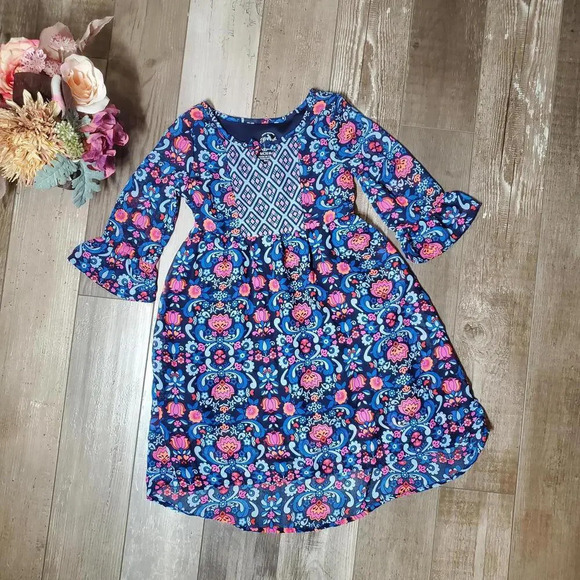 Faded Glory Fg Fashion Boho Hi-Low Dress Girl's Small (6-6X) - Picture 4 of 11